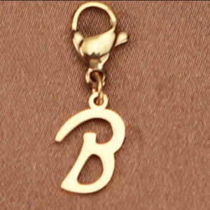 Breloque dorée Lettre "B"