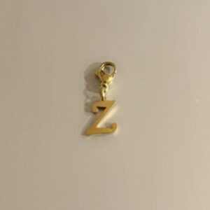 Breloque dorée lettre "Z"